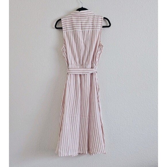 Pact Pink Striped Midi Dress - Picture 6 of 9